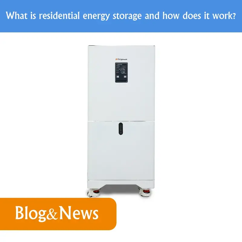 what is residential energy storage and how does it work